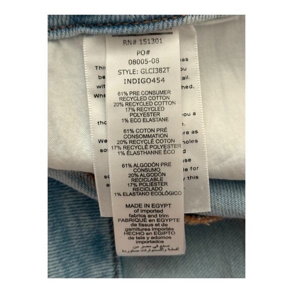 Good American Jeans Good Legs Cigarette Raw Hem size 26 - Picture 4 of 6